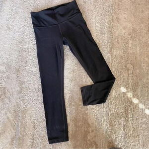 Athleta Elation Capri Solid Black Yoga Pants Leggings Gym Workout: X Small Tall